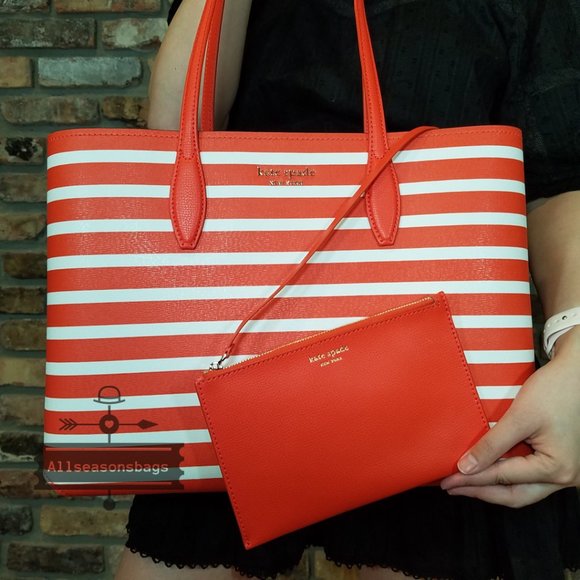 AUTHENTIC AND NEW  Kate Spade ALL DAY Sailing Tote Tamarillo Multi - Picture 8 of 9